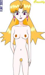 2002 breasts cassidy_(pokemon) female female_only flint_(artist) human nintendo nipples pokemon pubic_hair solo team_rocket