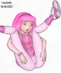 1girls female female_only lazytown pussy_visible_through_clothes raylude solo stephanie_meanswell tagme