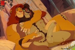 2020 2boys age_difference anhes anthro artist_logo artist_name artist_website balls ballsack beige_countershading brown_fur brown_hair claws cousins_(lore) disney erection father-in-law_and_son-in-law foreskin gay humanoid_penis intact kovu leonine leonine_tail lion long_foreskin long_hair_male male male/male male_only male_penetrating male_pubic_hair mane orange_fur partially_retracted_foreskin penis red_hair scrotum simba smile smiling snuggling spooning tail_tuft tan_countershading testicles the_lion_king uncut veiny_penis yaoi