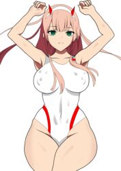 zero two (darling in the franxx) from darling in the franxx by ofxsen