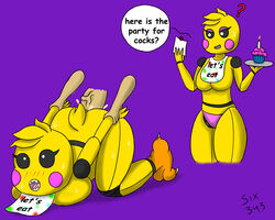 toy chica (fnaf) from five nights at freddy's by six343
