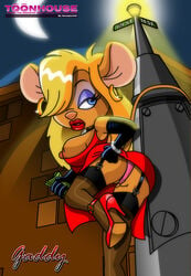 chip_'n_dale_rescue_rangers desiree_d'allure disney furry gadget_hackwrench high_heels lingerie mouse nipples partially_visible_vulva prostitute sandybelldf toonhouse