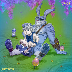 2boys age_difference anthro balls big_balls big_muscles boner bottomless_male bunnymund censored clothed clothed/nude clothing dreamworks duo easter easter_bunny easter_egg egg erect_nipples erection feet_on_penis gay genitals hand_on_head hare holidays hotsatyr huge_muscles human interspecies jack_frost_(rise_of_the_guardians) lagomorph leporid male male/male male_only mammal mosaic_censorship muscular_male nude older_male one_eye_closed pale-skinned_male penis penis_size_difference pixelated pointless_censoring rabbit rise_of_the_guardians sitting_on_balls sitting_on_lap sitting_on_penis sitting_on_person size_difference spread_legs yaoi young younger_male