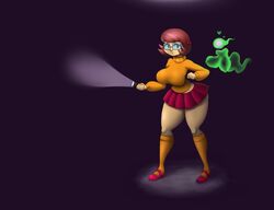 big_breasts breast_expansion breasts comic female ghost metachoke scooby-doo sequence skirt velma_dinkley