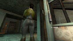 1girls alyx_vance ass ass_focus back_view big_ass female female_only half-life half-life_2 half-life_2_beta prestonbz screencap screenshot thick_ass thick_thighs thighs tight_clothing