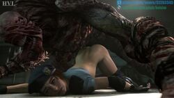 1girls 1monster 3d animated ass ass_up brown_hair bulldog_position capcom clothing doggy_style eyes_rolling_back female footwear from_behind fucked_silly handwear headgear hetero human hvlsfm jill_valentine jill_valentine_(sasha_zotova) larger_male light-skinned_female male moaning monster nemesis_(resident_evil) no_eyewear open_mouth partially_clothed penetration rape resident_evil resident_evil_3 resident_evil_3_remake sex shirt short_hair size_difference smaller_female smaller_human sound source_filmmaker spread_legs stomach_bulge top-down_bottom-up vaginal_penetration video