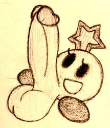 artist_request ball_with_hyper_features big_penis drawn futa futanari gigaboy hung_futanari hyper hyper_penis mario_(series) mario_and_luigi_(series) penis small_but_hung starlow tagme