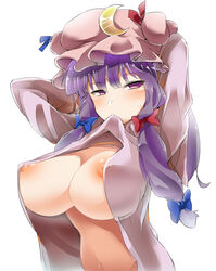 1girls big_breasts blush breasts female patchouli_knowledge purple_hair tagme touhou witch