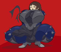 1futa alternate_breast_size alternate_version_available behemaid big_breasts bodysuit breasts clothing cock_sleeve_(clothes) erection futa_only futanari genitalwear human intersex large_breasts legs_apart makoto_niijima pale_skin penis persona persona_5 phantom_thief_suit slightly_chubby solo_futa spread_legs testicles thick_thighs thighs tight_clothing