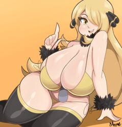 cynthia (pokemon) from game freak by bmayneart
