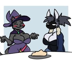 big_breasts breasts cleavage female furry huge_breasts kingretrokirby tagme thick_thighs wide_hips