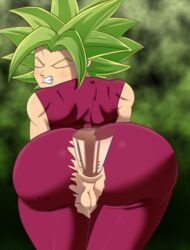 1girls 1male anal anal_sex anus ass ass_grab bareback bigduck breasts deep_penetration dragon_ball dragon_ball_super female female_saiyan fusion green_hair hardcore kefla legendary_super_saiyan male/female peeing penetration saiyan sex son_goku stretching_anus super_saiyan super_saiyan_2 telekinesis tournament_of_power universe_6/universe_7 universe_6_girls wristband