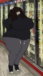 bbw big_breasts breasts cleavage female furry huge_breasts mexifurfoof overweight tagme thick_thighs wide_hips