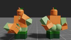 3d ass baseplate dandy's_world deadtoons gourdy_(dandy's_world) leaf_on_head nervous nervous_face penis presenting_hindquarters roblox stem_on_head tagme young