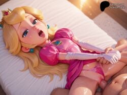 1girls 3d ai_generated mario_(series) nintendo patreon princess_peach super_mario_bros. toriten