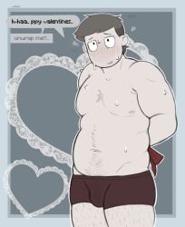 brown_hair bulge chubby clinical_trial_(game) lee_smith male underwear underwear_only