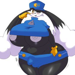 2021 anthro big_breasts breasts clothed clothing domestic_cat felid feline felis fur furry futanari gloves gynomorph handwear hat headgear headwear hi_res huge_breasts huge_hips intersex itisjoidok klonoa klonoa_(series) long_ears looking_at_viewer mammal multicolored_body multicolored_fur namco_bandai nipples one_eye_closed pac-man pac-man_(series) smile solo thick_thighs two_tone_body two_tone_fur video_games white_body wide_hips wink winking_at_viewer yellow_eyes yellow_gloves