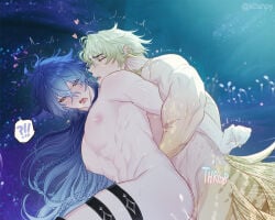 flins_(genshin_impact) from_behind_position gay_sex genshin_impact varka_(genshin_impact) yaoi