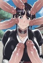 1girl 1girls absurd_res absurd_resolution absurdres adult ai_generated anime anime_girl bangs big_cock big_penis black_eyes bleach braided_hair braided_ponytail breasts breasts_bigger_than_torso busty busty_female busty_girl chesto67295 chocker close-up clothed_female_nude_male cock crying crying_with_eyes_open cum cum_drip cum_on_breasts cum_on_face cumshot defeated defeated_hero defeated_heroine detailed detailed_background ejaculating ejaculating_cum ejaculation eyes hair high_resolution highres huge_penis imminent_anal imminent_oral imminent_penetration imminent_rape imminent_sex implied_oral implied_sex japanese_clothes kimono kurotsuchi_nemu large_breasts large_cock long_hair looking_at_viewer mature mature_female milf multiple_boys multiple_males naked_male nemu_kurotsuchi nude_male orgasm outdoors penis penis_against_cheek penis_against_face penis_out penises penises_everywhere questionable_consent scared scared_expression scared_face single_female slim_waist surrounded_by_penises tears tears_in_eyes tears_of_pain worried worried_expression worried_face