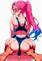 ai_generated ass_focus ass_grab huge_ass huge_breasts sexy_female