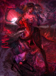 amputee chastity_cage fantasy futanari lovelysquishythings mechanical_arm prosthetic prosthetic_limb surreal