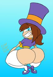a_hat_in_time ass_clapping ass_focus big_ass big_butt broly_culo clapping_cheeks female female_only hat_adult hat_kid looking_at_viewer meme rexon02 tagme twerking