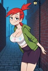 1girls ai_generated big_ass big_breasts big_thighs breasts bust busty cartoon_network chest curvaceous curvy curvy_figure female foster's_home_for_imaginary_friends frankie_foster hips hourglass_figure legs light-skinned_female light_skin lustylines red_hair slim_waist thick thick_hips thick_legs thick_thighs thighs voluptuous waist wide_hips