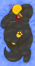 1male anthro artist_upload body_pillow_design claws claws-and-paws claws_out die_of_death_(roblox) fat fat_ass fat_belly fat_fetish fat_male furry furry_male grey_body grey_fur male male_only mequot mequot_(die_of_death) morbidly_obese obese_male pawpads paws red_bow roblox roblox_game robloxian self_upload smashck thick_hips thick_tail thick_thighs yellow_pawpads yellow_skin