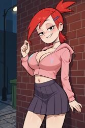1girls ai_generated big_ass big_breasts big_thighs breasts bust busty cartoon_network chest curvaceous curvy curvy_figure female foster's_home_for_imaginary_friends frankie_foster hips hourglass_figure legs light-skinned_female light_skin lustylines red_hair slim_waist thick thick_hips thick_legs thick_thighs thighs voluptuous waist wide_hips