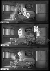 4_fingers absurd_res accessory anthro appliance balls bed bedroom big_ball big_balls big_butt big_ears big_penis bodily_fluids butt claw_toes claws clothing comic dirty_talk duo english_text eyelashes eyeshadow feet female fingers floppy_ears foreplay fridge furniture genitals hi_res huge_balls huge_butt huge_penis kitchen_appliance lagomorph larger_female legwear legwear_only leporid long_eyelashes lop_ears makeup male male/female mammal mostly_nude north_star_500 nude nude_anthro nude_female nude_male nun overweight painting_on_wall penis profanity rabbit scut_tail sex short_tail size_difference slightly_chubby smaller_male stockings stockings_only tail teeth text time_lapse time_skip timestamp window