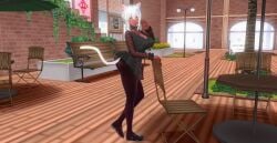 1girls 3d big_breasts cat_ears cat_tail catgirl claws custom_maid_3d_2 custom_order_maid_3d_2 dark_skin ear_piercing female_focus female_only huge_breasts large_breasts monster_girl pantyhose ring white_hair wife yellow_eyes