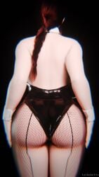 3d ass big_ass big_breasts breasts bunny_ears bunny_girl bunnysuit chainsaw_man curvaceous curvy curvy_body curvy_female curvy_figure huge_breasts large_ass large_breasts makima_(chainsaw_man) red_hair simple_background solo solo_female solo_focus taikakettu thick_thighs thighs twitter_link twitter_username voluptuous voluptuous_body voluptuous_female wide_hips