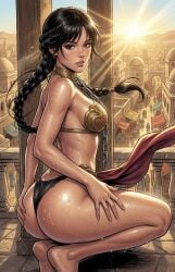 ai_generated jenna_ortega loincloth panties princess_leia_organa