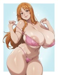 1girls 2d bleach breasts godlessrat inoue_orihime light-skinned_female light_skin orange_hair tagme thighs