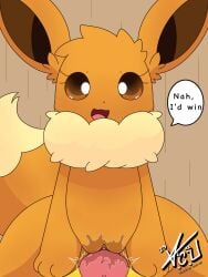 1boy 1girl 2026 3:4 adopted_(lore) adoptive_daughter adoptive_father adoptive_incest animal_genitalia animal_penis bodily_fluids brown_body brown_eyes brown_fur canine_genitalia canine_penis cowgirl_position duo eevee eeveector eeveelution eeveelution_squad female generation_1_pokemon hi_res jolteon knot male nintendo penis pokemon pokemon_(species) pseudo_incest_(lore) sex speed_(eeveelution_squad) sunshine_(eeveelution_squad) vaginal_fluids vaginal_penetration watermark
