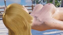 3d action_pose areolae ass athletic athletic_female bangs barefoot beach blonde_hair breasts bubble_butt busty emilie_de_rochefort eyeshadow female female_focus female_only hairless_pussy hourglass_figure light-skinned_female light_skin lipstick long_hair makeup medium_breasts mod namco namco_bandai navel nipples nude nude_female nudity outdoors outside pinup pinup_pose pose posing purple_eyes pussy shaved_pussy somalistreetlizard sweat sweating tagme taller_female tekken tekken_8 vagina wide_hips