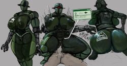 ass assaultron_(fallout) big_breasts big_butt bodily_fluids breasts cum cum_in_vagina cum_inside curvy_figure cybernetic_eye cybernetics doctordj duo fallout female female_humanoid genital_fluids genitals green_body hi_res huge_breasts huge_butt human human_on_humanoid human_penetrating human_penetrating_humanoid humanoid humanoid_penetrated interspecies machine male male/female male_human mammal microsoft on_bottom on_top penetration red_eyes reverse_cowgirl_position robophilia robot robot_humanoid sex thick_thighs vulva