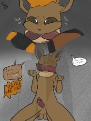 3:4 absurd_res anthro arcanine ass ball_fondling balls bodily_fluids brainrot cross-popping_vein cryohazard double_fellatio double_oral duo eevee erection faceless_anthro faceless_character faceless_male fellatio fist fondling generation_1_pokemon generation_2_pokemon genital_fluids genitals hi_res houndoom kneeling leaking_precum male male/male nintendo oral penile penis pokemon pokemon_(species) precum sealer_(sealer4258) sex size_difference standing translucent translucent_body
