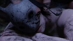 1boy 1girls 3d anal_penetration anal_sex animated anna_(dead_by_daylight) athletic_female dbd dead_by_daylight dirty dirty_girl dirty_skin female_panting human larger_female light-skinned_male male/female male_penetrating_female masked_female penis_in_ass plap prone_anal prone_bone sex_noises sex_sounds short_video shorter_than_30_seconds sound tagme the_huntress_(dead_by_daylight) ulfsark3d video