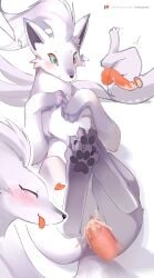! 1girl ^_^ alolan_ninetales ancesra animal_focus animal_sexualization anus artist_name bestiality blue_sclera blush clitoris closed_eyes closed_mouth colored_sclera constricted_pupils cross-section cum cum_in_pussy disembodied_penis erection feet fox from_above full_body hands_on_own_chest happy happy_sex heart hetero highres large_variant_set legs_up long_hair lying multiple_tails multiple_views no_humans non-web_source on_back own_hands_together patreon_logo patreon_username pawpads penis pokemon pokemon_(creature) profile purple_eyes pussy raised_inner_eyebrows sex simple_background smile soles spread_toes tail toes tongue tongue_out trembling uncensored vaginal variant_set watermark web_address white_background white_hair wide-eyed x-ray zoophilia
