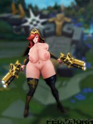 1girls big_ass big_breasts broken_covenant_miss_fortune fediodora gun guns league_of_legends miss_fortune