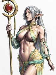 1girls ai_generated anime big_breasts breasts clothed clothed_female elf elf_ears elf_female elf_girl female female_focus female_only finalfaintasy frieren frieren_beyond_journey's_end large_boobs large_breasts magic_staff manga sharp_ears silver_hair silver_hair_female solo solo_female solo_focus sousou_no_frieren