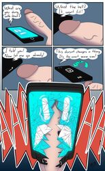 animate_inanimate cellphone death_by_snoo_snoo duo english_text female genitals hi_res human human_penetrating_object humanoid_genitalia humanoid_penis imgur interspecies male mammal not_furry objectophilia objectphilia pal_(the_mitchells_vs._the_machines) penis phone phone_sex sex smartphone straight straight_sex syscod text thats_gotta_hurt the_mitchells_vs._the_machines twitter_link unseen_male_face vein veiny_penis what