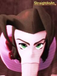 1boy 1girls 3d 3d_animation :>= aerith_gainsborough animated blowjob blowjob_face brown_hair crt_effect duo fellatio female female_focus female_penetrated final_fantasy final_fantasy_vii green_eyes hand_on_another's_head heart-shaped_pupils light-skinned_female light-skinned_male light_skin long_hair male male/female male_penetrating male_penetrating_female opennsfwsp oral oral_penetration oral_sex penis penis_in_mouth short_playtime short_video shorter_than_30_seconds sound square_enix straight straightasan unseen_male_face vertical_video video