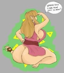 1boy 1girls a_link_between_worlds ass back_view bare_ass bare_shoulders barefoot big_ass big_breasts big_butt blonde_hair boobs_and_butt_pose breasts bubble_ass bubble_butt busty buttcrush buttcrush_aftermath clueless curvaceous curvy curvy_female curvy_figure dialogue english_text exposed_ass faceless_male facesitting fat_ass feet female female_focus fullonchubb hetero hi_res high_resolution highres huge_ass huge_breasts huge_butt large_ass large_breasts light-skinned_female light_skin link long_hair looking_for_someone nintendo oblivious princess_zelda rear_view sideboob simple_background sitting sitting_on_person soles speech_bubble straight super_smash_bros. tagme text the_legend_of_zelda thick_ass thick_thighs thighs unaware unaware_buttcrush unseen_male_face voluptuous voluptuous_female zelda_(a_link_between_worlds)
