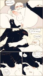 2024 4_panel_comic abby_(pegu2726) anal anal_sex anthro anthro_on_anthro anthro_penetrated anthro_penetrating anthro_penetrating_anthro anus arm_tuft artist_name avian azure_(pegu2726) balls biped bird black_balls black_body black_feathers black_penis black_wings blush bodily_fluids cheek_tuft chest_tuft closed_smile comic corvid cutaway dialogue digital_drawing_(artwork) digital_media_(artwork) duo english_text expression_cutaway facial_tuft feather_tuft feathers first_person_view genital_fluids genitals glans grinding head_tuft hi_res humanoid_genitalia humanoid_penis looking_at_another looking_at_partner lovebuffpg45 male male/male male_penetrated male_penetrating male_penetrating_male mouth_closed neck_tuft nervous nude nude_anthro nude_male oscine passerine penetration penile penile_penetration penis sex shoulder_tuft side_view slow_sex smile spread_anus spread_legs spreading sweat_emanata text tuft unknown_species wavy_mouth wavy_smile white_balls white_body white_feathers wings