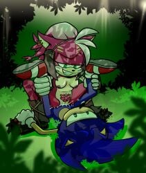 1boy 1girls amazon_position amy_rose anthro anthro_female anthro_male anthro_on_anthro anthro_only anthro_penetrated anthro_penetrating_anthro areolae background bent_over blue_fur breasts cum cum_in_pussy cum_inside dominant_female duo ejaculation eulipotyphlan female female_on_top femdom footwear forest forest_background fur furry_female furry_male gloves grass green_eyes grin handwear handwear_and_footwear_only hedgehog leg_grab male male/female male_penetrating_female malesub mammal markings naked naked_female netflix nipples nude nude_female nude_male on_back on_floor partially_clothed penetration pink_fur pink_hair pink_pubic_hair pubic_hair red_shoes sega semi_nude sex shoes smiling sonic_(series) sonic_prime sonic_the_hedgehog sonic_the_hedgehog_(series) straight straight_sex submissive_male sunlight thorn_rose tribal tribal_markings vaginal_penetration voidsdroids voidsfluffs white_gloves