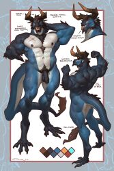 4_fingers abs anthro ass back_muscles balls belly biceps blue_body blue_eyes body_hair bottomless casual_nudity chest_hair claws clothed clothing crotch_tuft digital_media_(artwork) dragon eyeliner feet finger_claws fingers flexing flexing_bicep foreskin forked_tongue garrett_the_dragon_(taran_fiddler) genitals glans hair happy_trail hi_res horn humanoid_genitalia humanoid_penis makeup male male_only muscular muscular_anthro muscular_male mythological_creature mythological_scalie mythology navel nipples nude nude_anthro open_mouth open_smile partially_retracted_foreskin pecs penis pose pubes red_eyeliner scales scalie scar simple_background smile solo tail tail_tuft talons taran_fiddler teeth thick_thighs toes tongue tongue_out topless tuft undressed white_belly white_body wingless_dragon x_scar