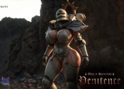 3d 3d_render absurd_res adepta_sororitas ai_assisted ai_generated armor athletic_female big_breasts bikini_armor boob_window breasts cinematic_lighting curvaceous curvy detailed detailed_background dominant_female dominatrix dommy_mommy female front_view garter_belt garter_straps gauntlets glossy glossy_body gloves helmet high_quality high_resolution highleg_leotard highres holy imperium_of_man kneehighs large_ass legwear lewdstein looking_at_viewer mechanical muscular_female oiled oiled_body oiled_skin order_of_the_sacred_rose partially_clothed pauldrons penitence power_armor religion revealing_clothes shoulder_pads sister_of_battle solo solo_female standing strong_female thicc thick_thighs thighhighs thighs toned toned_female unseen_female_face voluptuous warhammer_(franchise) warhammer_40k wide_hips