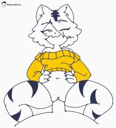 animated anthro anthro_penetrated belly_button big_penis big_thighs blank_background blinking bottomless claws eyebrows eyebrows_visible_through_hair eyelashes faceless_male fat_cock hands_on_hips looking_up male/female no_sound penetration penis penis_in_pussy pussy pussy_juice pussy_juice_drip rishmimu sex sharp_claws smug smug_face smug_grin smug_smile squat squatting squatting_cowgirl_position suzu_(rishmimu) tagme tiger_ears tiger_girl tiger_stripes tummy vagina vaginal_fluids vaginal_insertion vaginal_penetration vaginal_sex video voider_(artist) voiderino voidovoiderino white_background white_body white_fur yellow_sweater